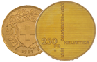 Goldvreneli, Helvetia, 250 Fr