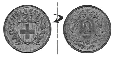 2 Rappen 1900, Normalstellung